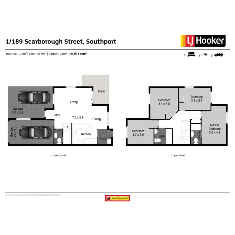 Floorplan of Homely townhouse listing, 1/189 Scarborough Street, Southport QLD 4215