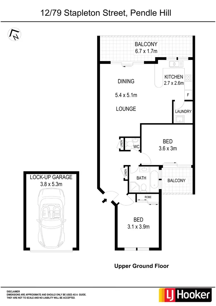 Floorplan of Homely apartment listing, 12/79-85 Stapleton Street, Pendle Hill NSW 2145
