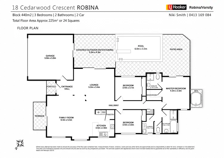 Floorplan of Homely house listing, 18 Cedarwood Crescent, Robina QLD 4226