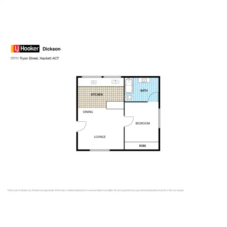 Floorplan of Homely apartment listing, 17/11 Tryon Street, Hackett ACT 2602