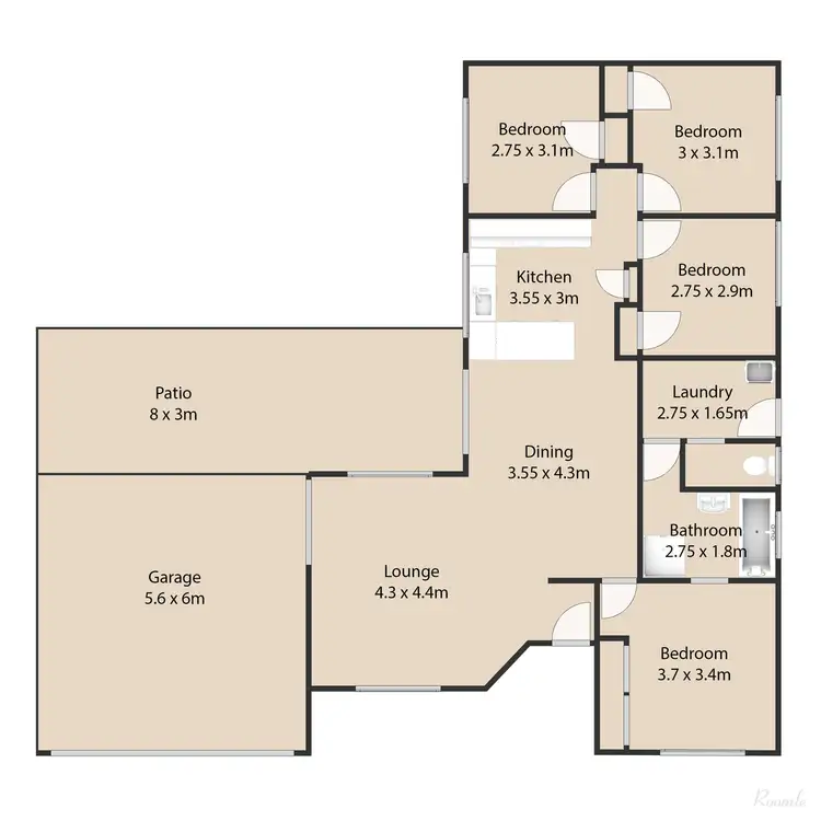 Floorplan of Homely house listing, 66 Franklin Street, Mount Louisa QLD 4814