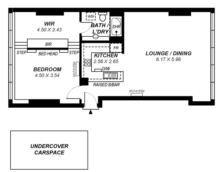 Floorplan of Homely apartment listing, 12B/19 North Terrace, Hackney SA 5069