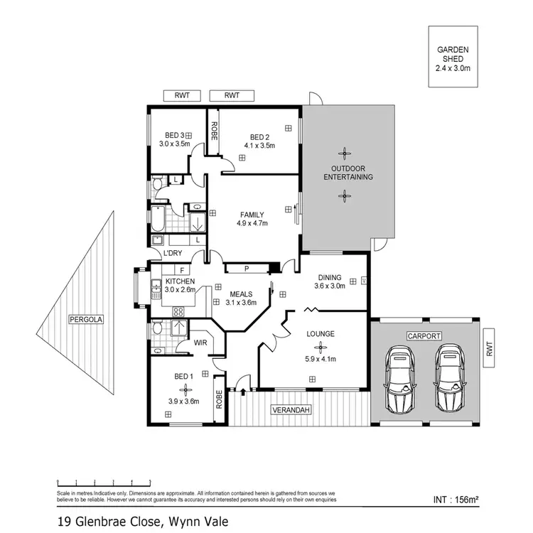 Floorplan of Homely house listing, 19 Glenbrae Close, Wynn Vale SA 5127
