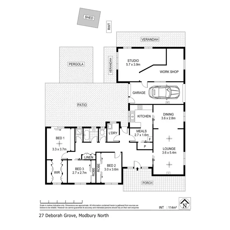 Floorplan of Homely house listing, 27 Deborah Grove, Modbury North SA 5092