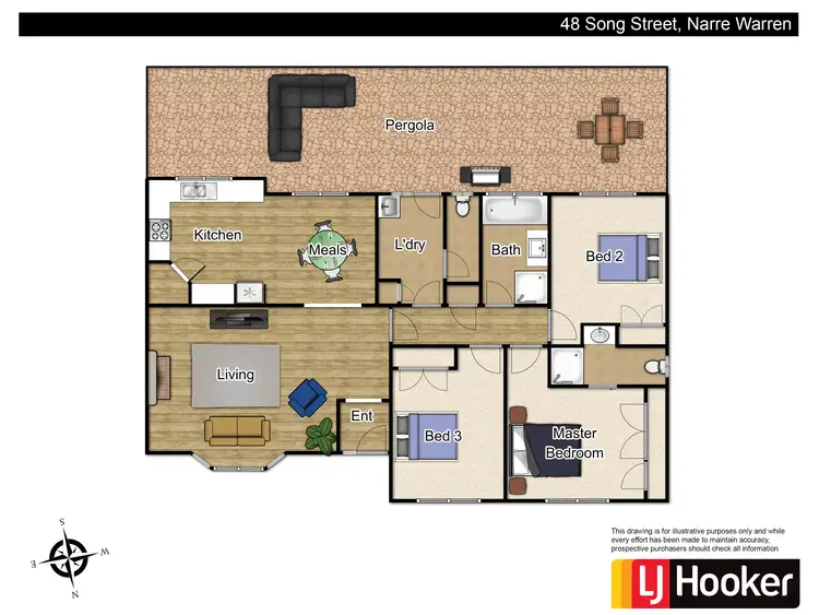 Floorplan of Homely house listing, 48 Song Street, Narre Warren VIC 3805