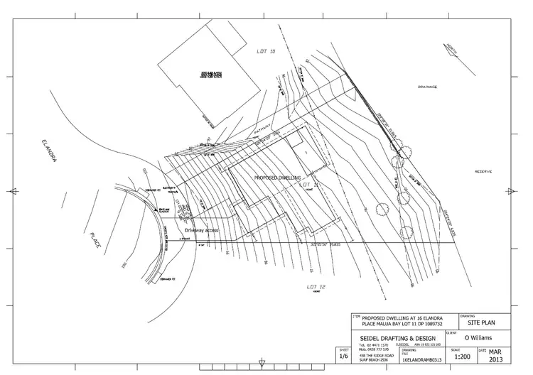 Floorplan of Homely land listing, 16 Elandra Place, Malua Bay NSW 2536