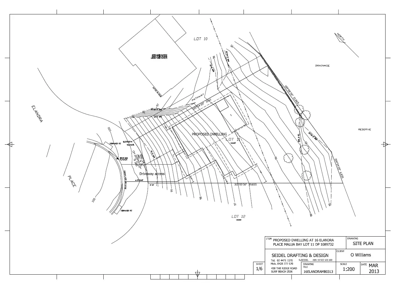 Floorplan of Homely land listing, 16 Elandra Place, Malua Bay NSW 2536