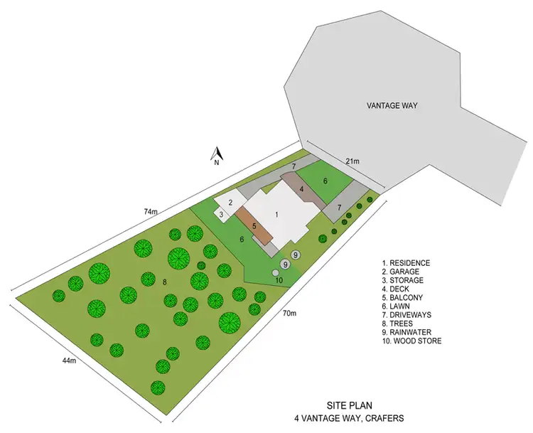 Floorplan of Homely house listing, 4 Vantage Way, Crafers SA 5152