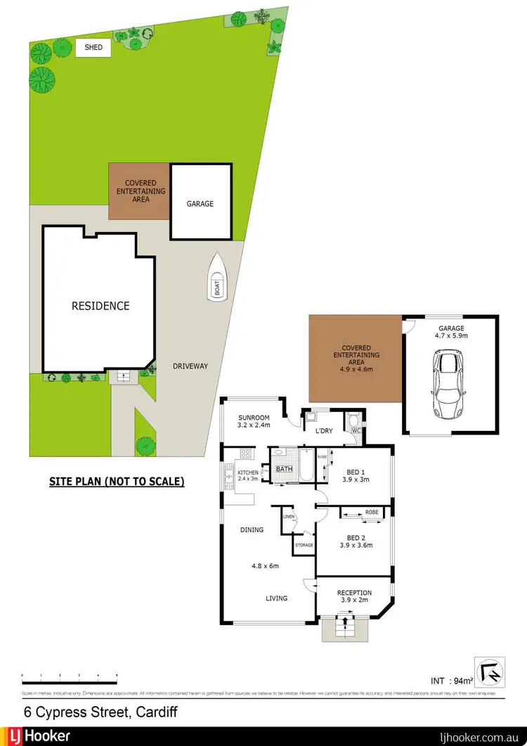 Floorplan of Homely house listing, 6 Cypress Street, Cardiff NSW 2285