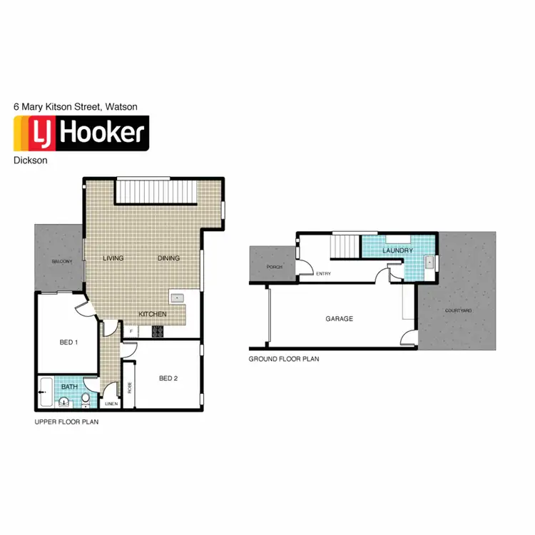 Floorplan of Homely townhouse listing, 6 Mary Kitson Street, Watson ACT 2602