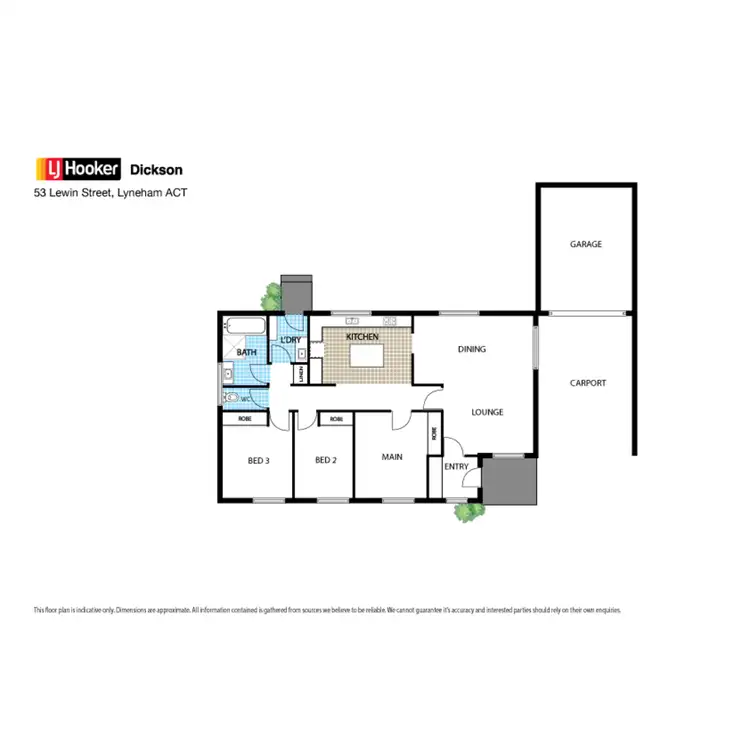 Floorplan of Homely house listing, 53 Lewin Street, Lyneham ACT 2602