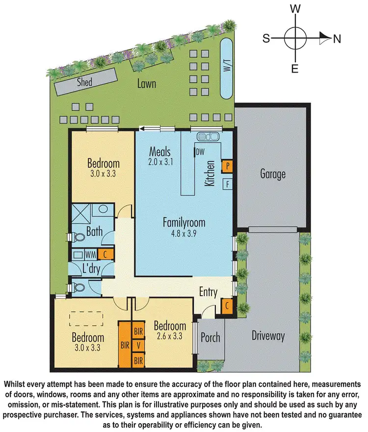Floorplan of Homely unit listing, 1/151 Doveton Avenue, Doveton VIC 3177