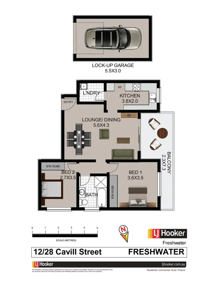 Floorplan of Homely unit listing, 12/28 Cavill Street, Freshwater NSW 2096
