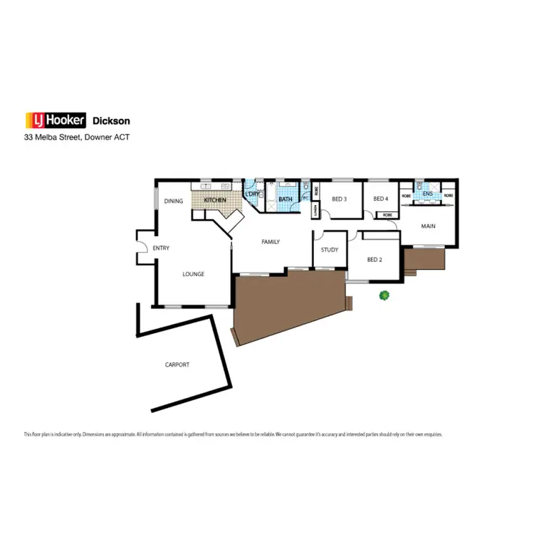 Floorplan of Homely house listing, 33 Melba Street, Downer ACT 2602