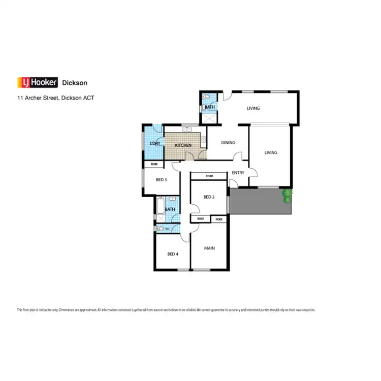 Floorplan of Homely house listing, 11 Archer Street, Dickson ACT 2602