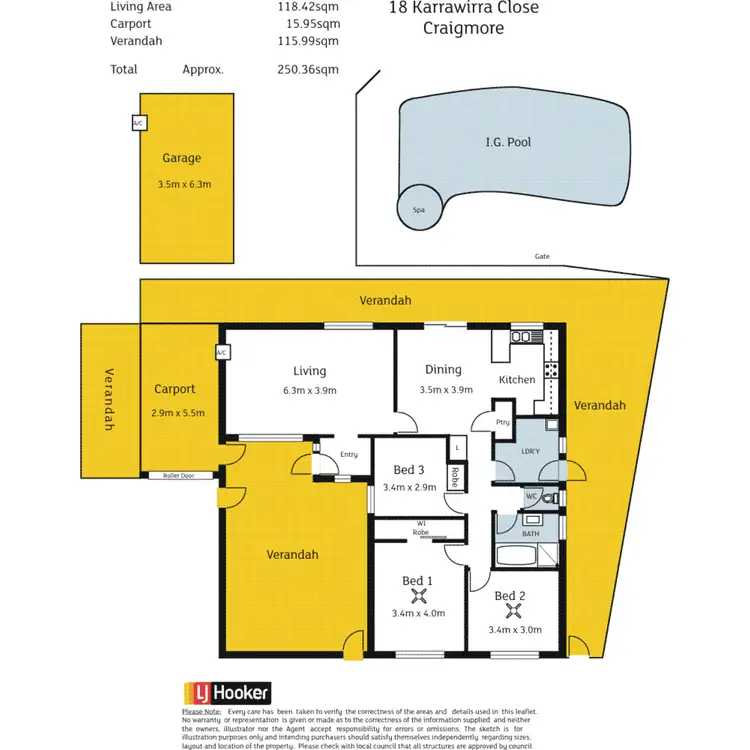 Floorplan of Homely house listing, 18 Karrawirra Close, Craigmore SA 5114