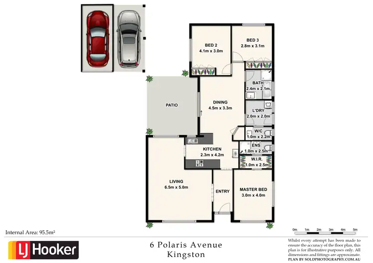 Floorplan of Homely house listing, 6 POLARIS AVENUE, Kingston QLD 4114