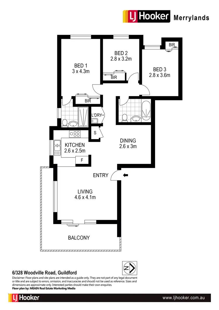 Floorplan of Homely apartment listing, 6/328 Woodville Road, Guildford NSW 2161