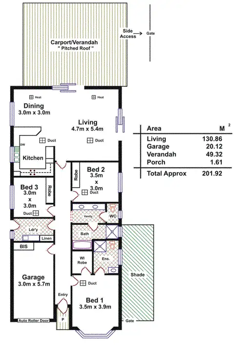Floorplan of Homely villa listing, 16 Third Street, Gawler South SA 5118