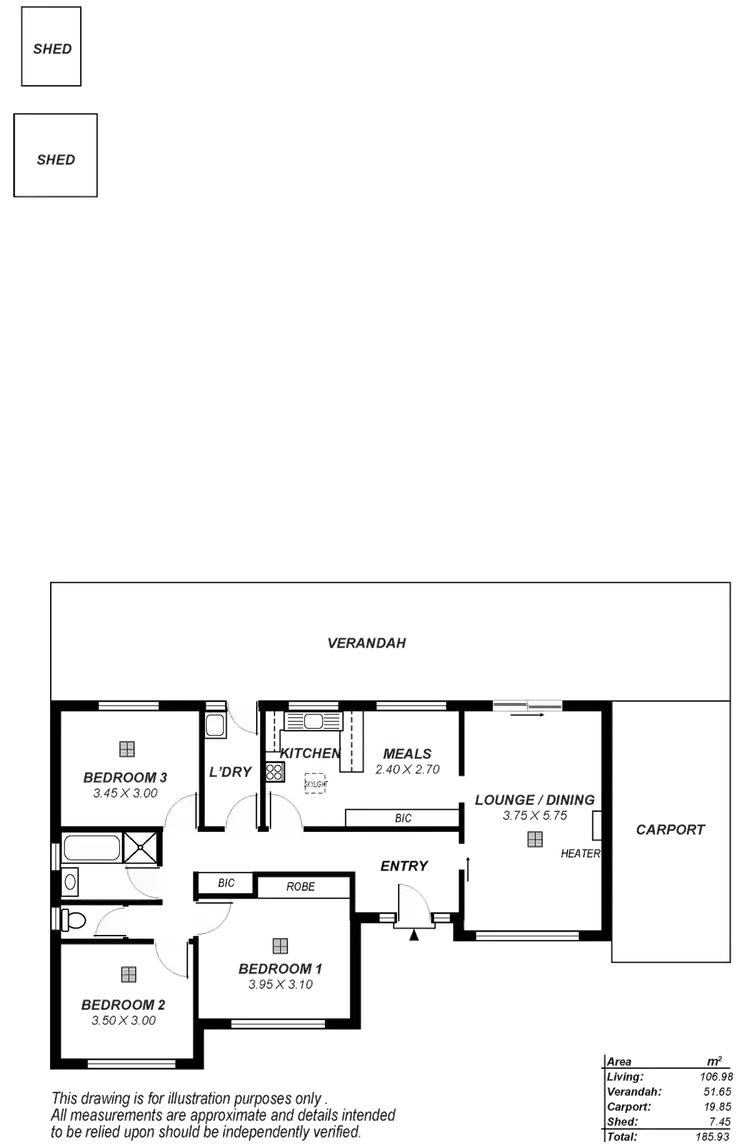 Floorplan of Homely house listing, 16 Trim Drive, Ridgehaven SA 5097