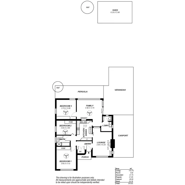 Floorplan of Homely house listing, 20 Ian Street, Broadview SA 5083