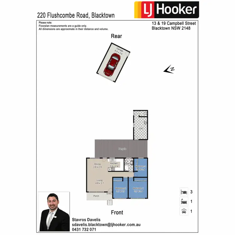 Floorplan of Homely house listing, 220 Flushcombe Road, Blacktown NSW 2148