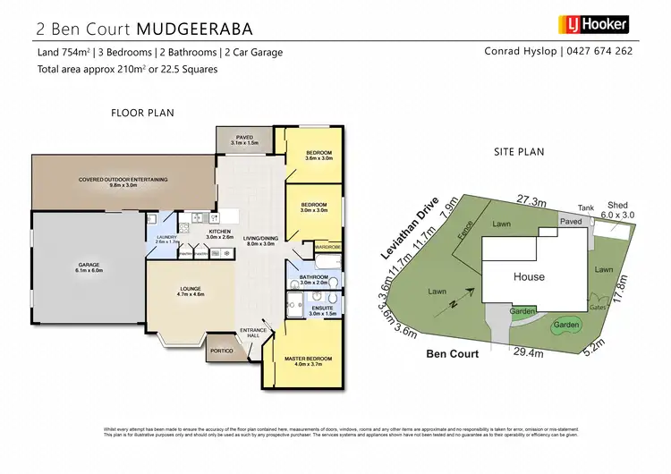 Floorplan of Homely house listing, 2 Ben Court, Mudgeeraba QLD 4213