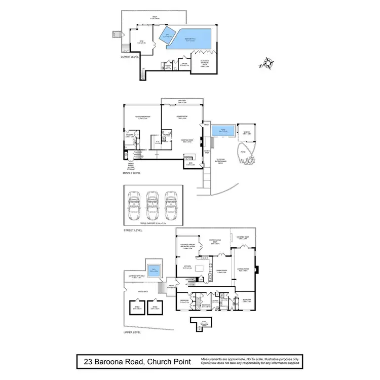 Floorplan of Homely house listing, 23 Baroona Road, Church Point NSW 2105
