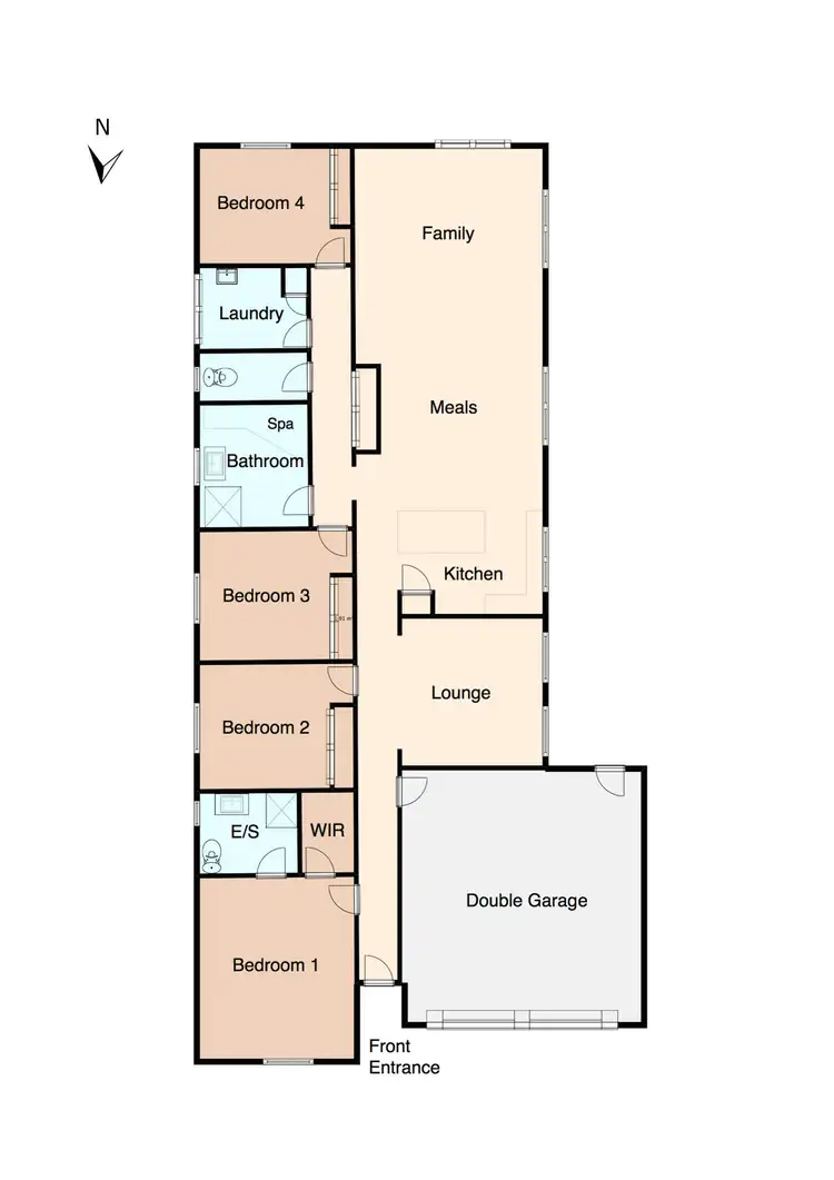 Floorplan of Homely house listing, 51 Anstead Avenue, Curlewis VIC 3222