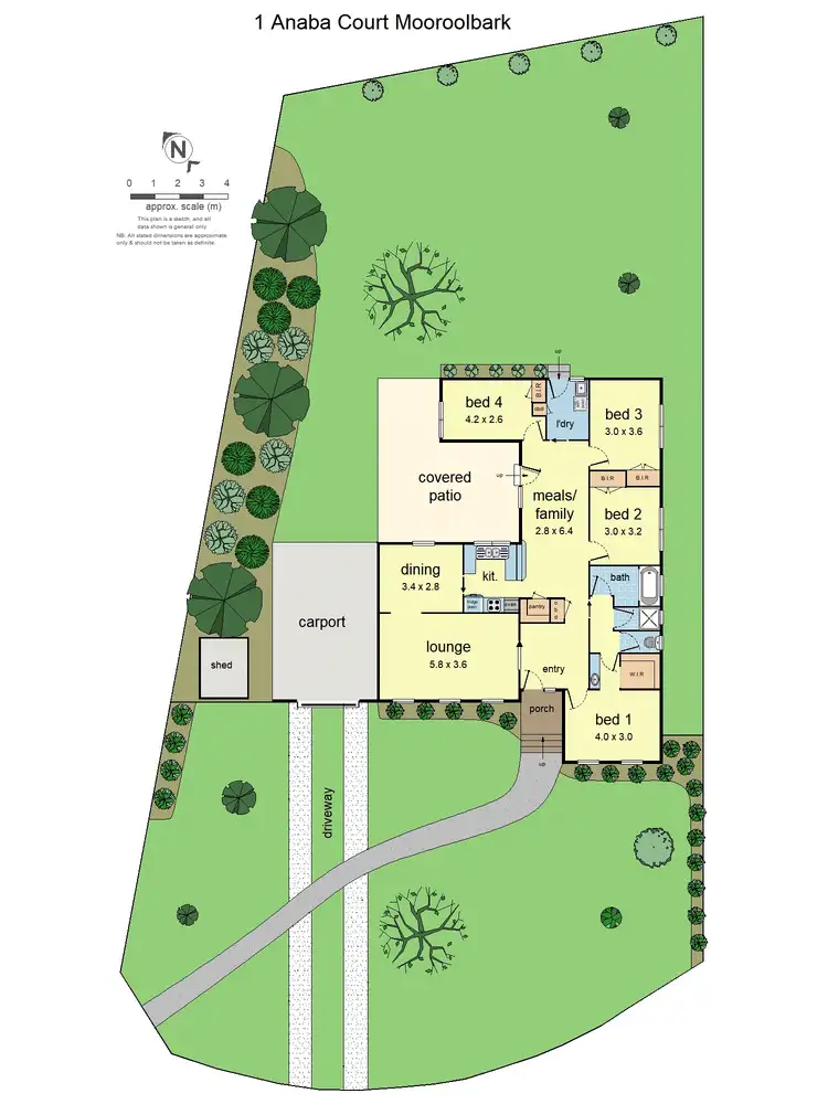Floorplan of Homely house listing, 1 Anaba Court, Mooroolbark VIC 3138