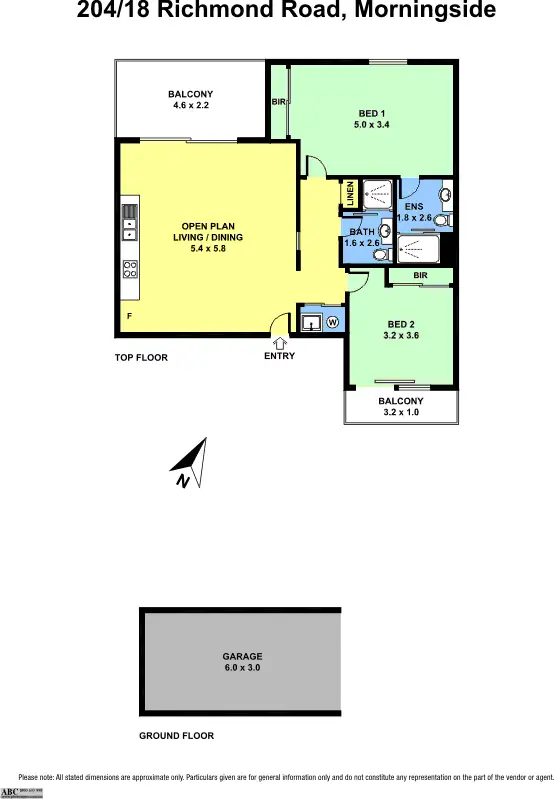 Floorplan of Homely unit listing, 204/18 Richmond Road, Morningside QLD 4170