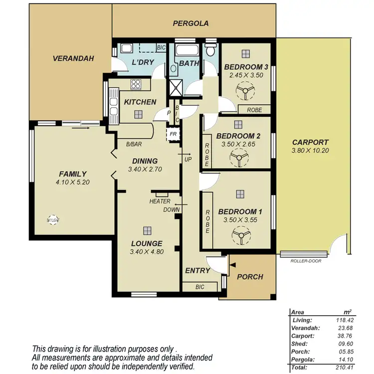 Floorplan of Homely house listing, 6 Alison Close, Salisbury Heights SA 5109