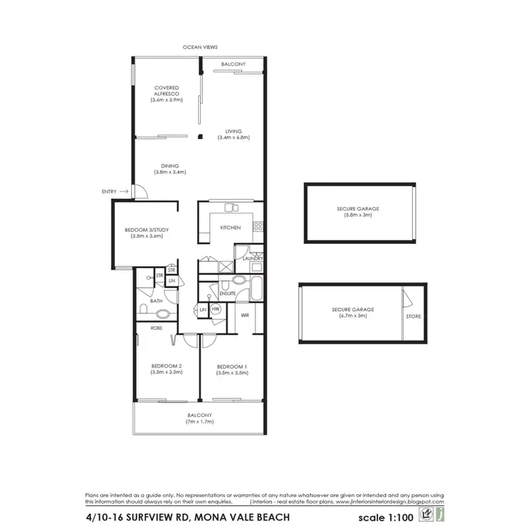 Floorplan of Homely apartment listing, 4/10-16 Surfview Road, Mona Vale NSW 2103