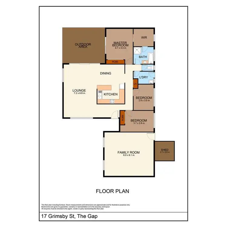 Floorplan of Homely house listing, 17 Grimsby Street, The Gap QLD 4061