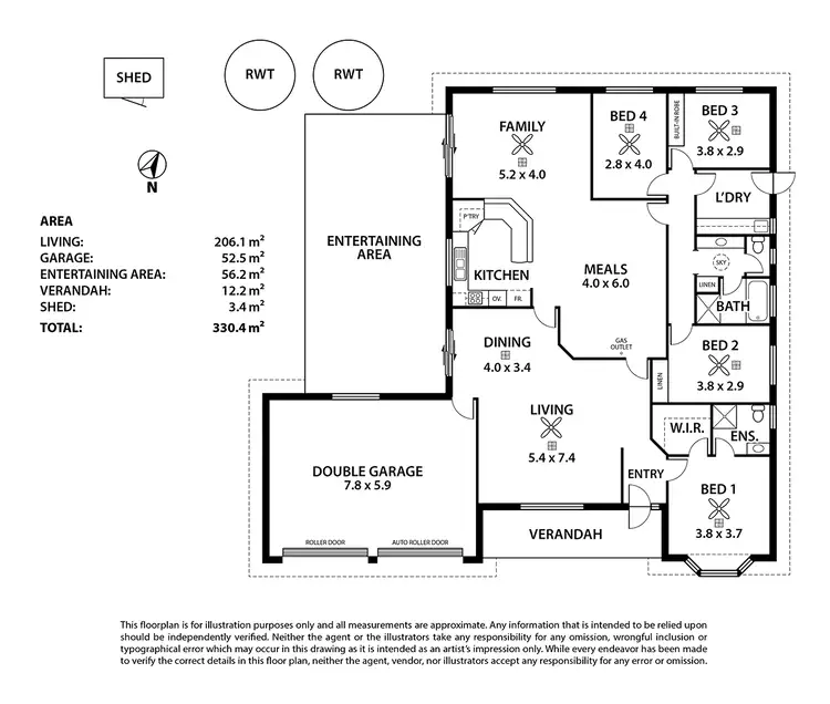 Floorplan of Homely house listing, 5 Formby Street, Strathalbyn SA 5255
