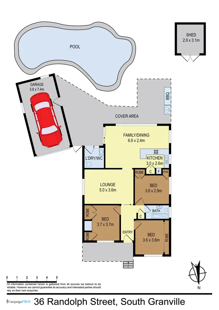 Floorplan of Homely house listing, 36 Randolph Street, Granville NSW 2142