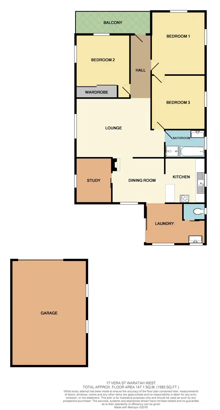 Floorplan of Homely house listing, 17 Vera Street, Waratah West NSW 2298