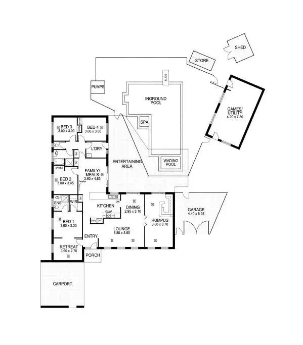 Floorplan of Homely house listing, 3 Mazda Court, Aberfoyle Park SA 5159