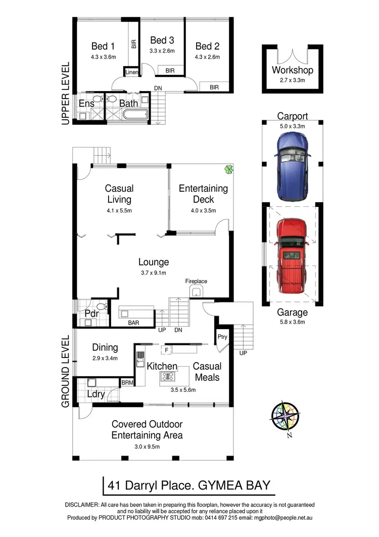 Floorplan of Homely house listing, 41 Darryl Place, Gymea Bay NSW 2227