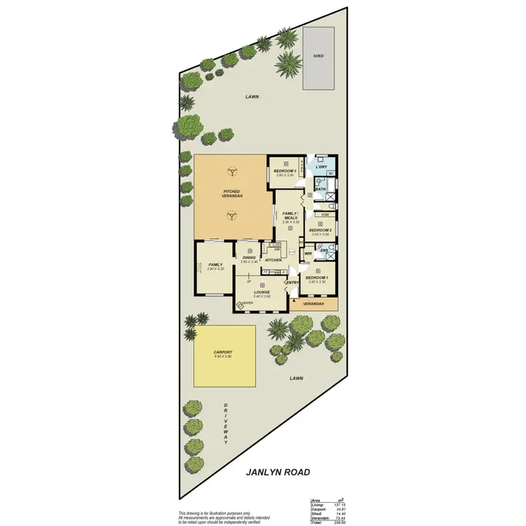 Floorplan of Homely house listing, 11 Janlyn Road, Vista SA 5091