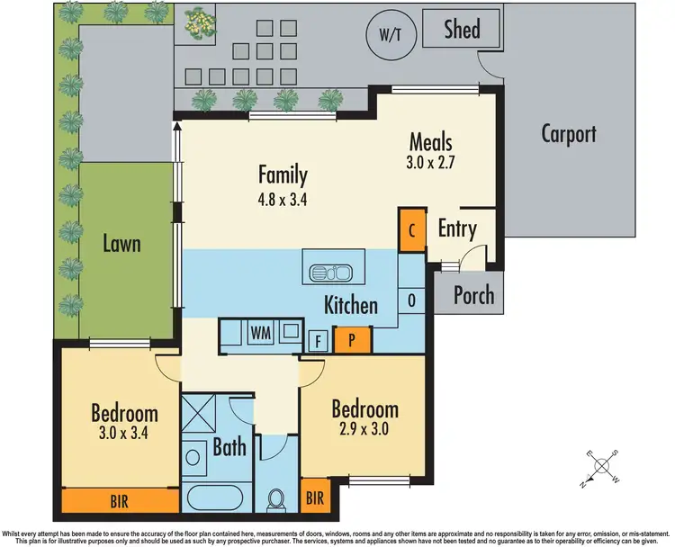 Floorplan of Homely unit listing, 2/2 Deakin Crescent, Dandenong North VIC 3175