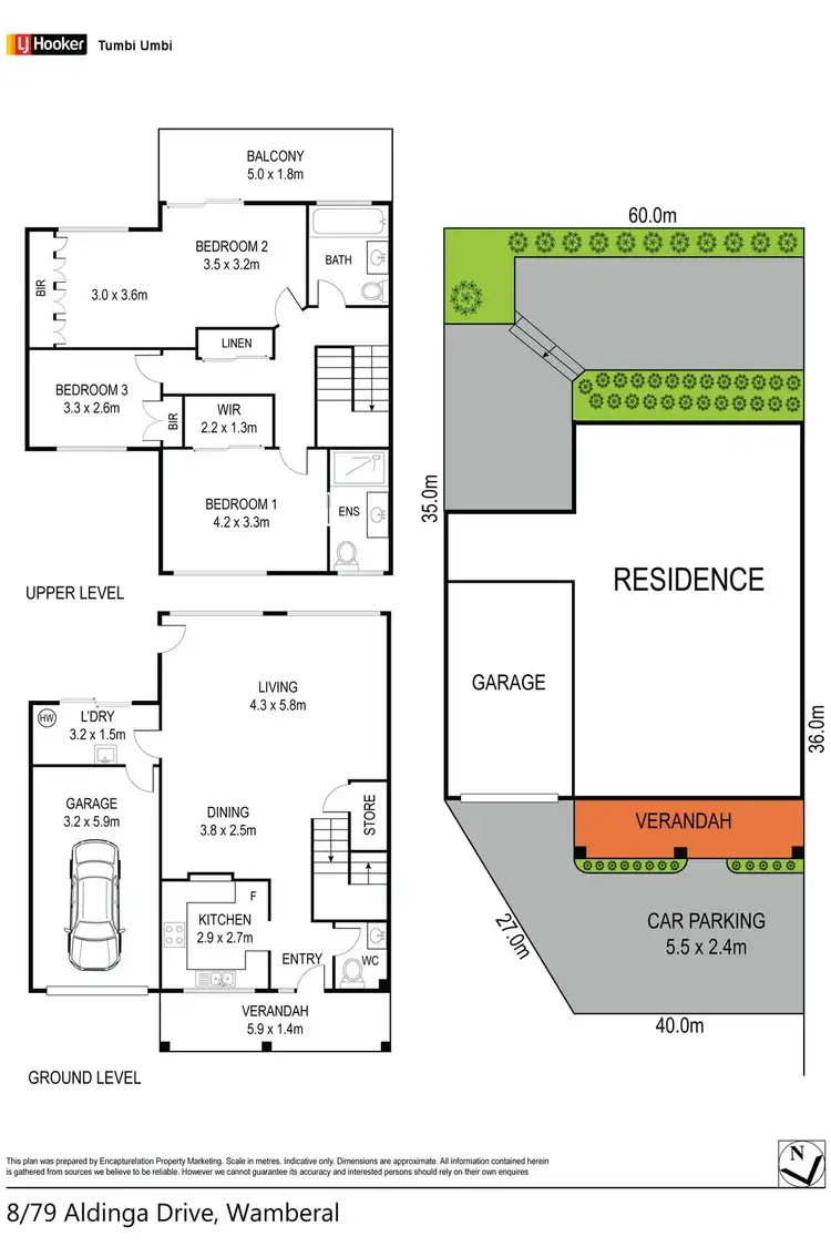 Floorplan of Homely townhouse listing, 8/79 Aldinga Drive, Wamberal NSW 2260
