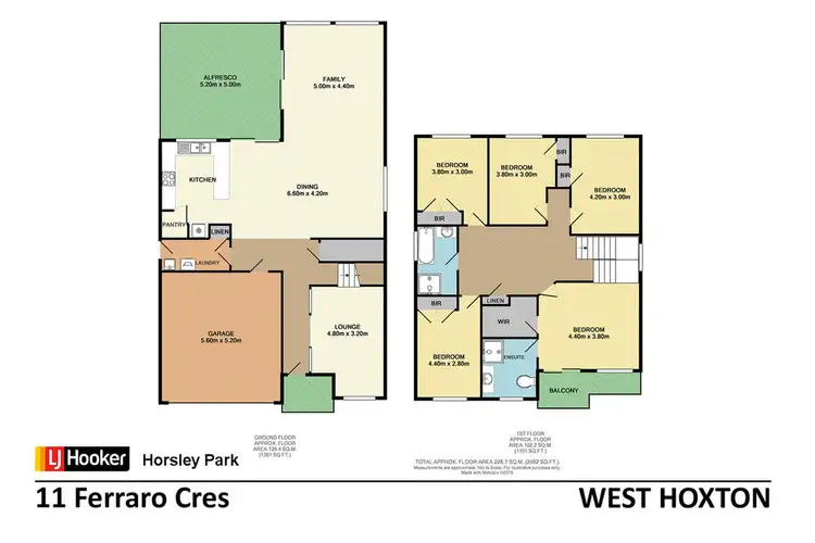 Floorplan of Homely house listing, 11 Ferraro Crescent, West Hoxton NSW 2171