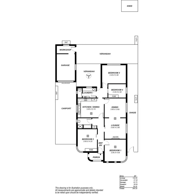 Floorplan of Homely house listing, 34 Beaven Avenue, Broadview SA 5083
