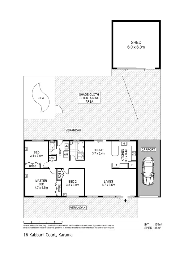 Floorplan of Homely house listing, 16 Kabbarli Court, Karama NT 812