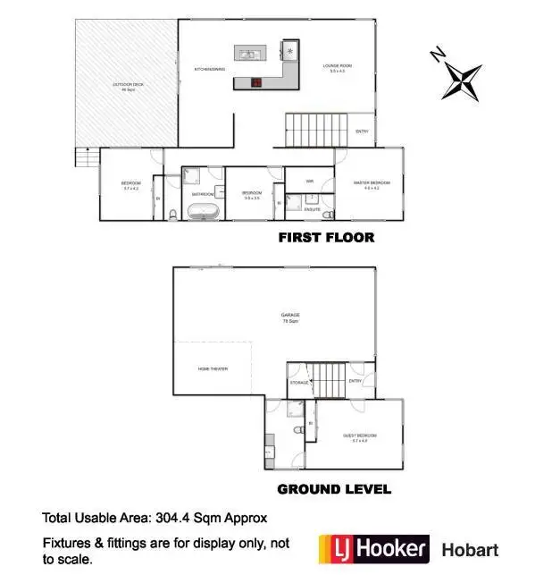 Floorplan of Homely house listing, 13 Radiata Drive, Lindisfarne TAS 7015
