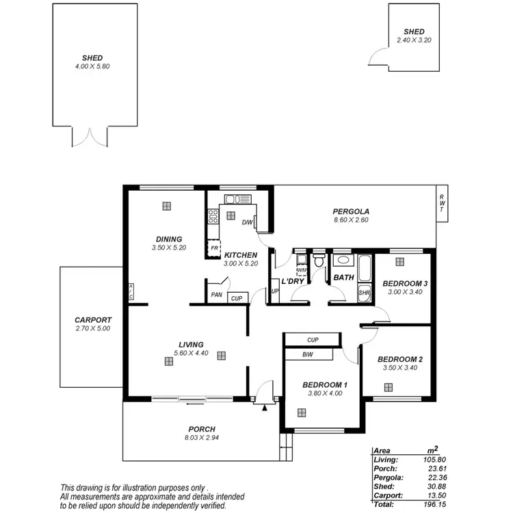 Floorplan of Homely house listing, 34 Heather Drive, Para Vista SA 5093