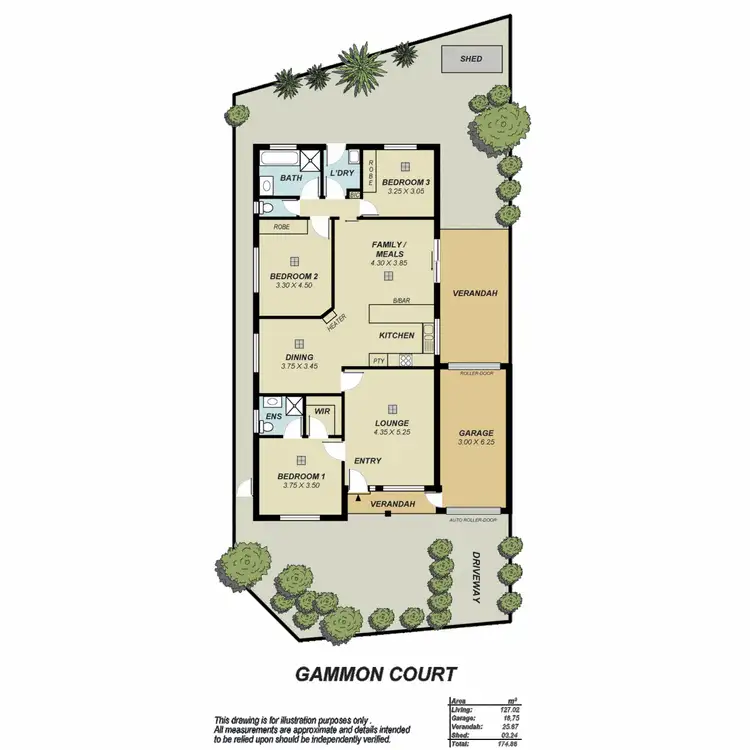 Floorplan of Homely house listing, 22 Gammon Court, Greenwith SA 5125