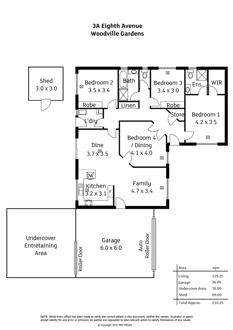 Floorplan of Homely house listing, 3A Eighth Avenue, Woodville Gardens SA 5012