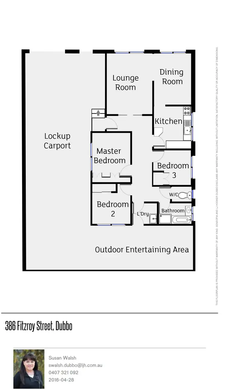 Floorplan of Homely house listing, 386 Fitzroy Street, Dubbo NSW 2830